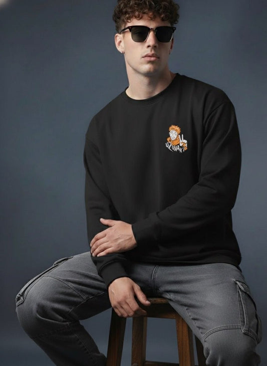 Jujutsu Kaisen & Naruto Mixed Character Fan Pullover Sweatshirt (Since it features JJK characters labeled as Naruto/Boruto)