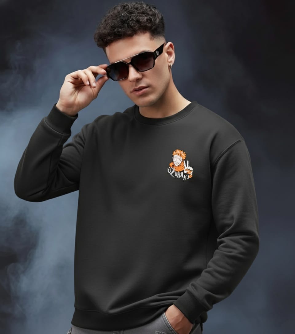 Jujutsu Kaisen & Naruto Mixed Character Fan Pullover Sweatshirt (Since it features JJK characters labeled as Naruto/Boruto)